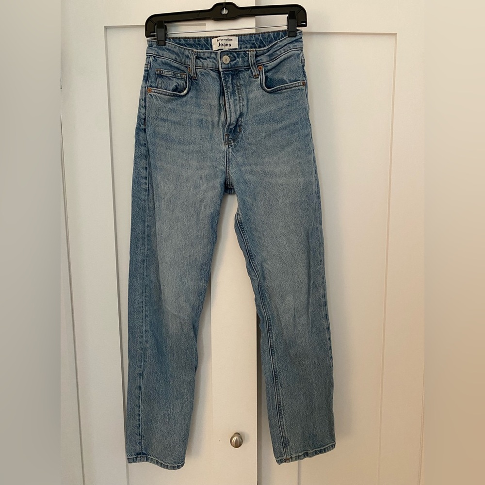 Reformation - liza ultra high rise straight leg jeans - size 27